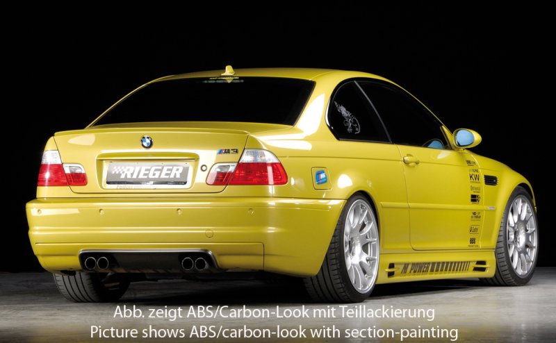 Rieger Heckeinsatz CS-Look BMW 3er E46 M3 06.00- - 50241