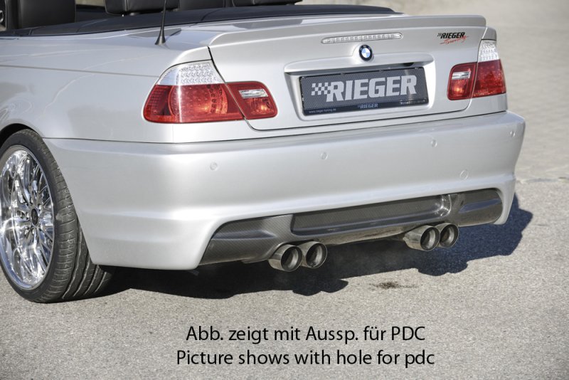 Rieger Heckschürze BMW 3er E46 02.02- (ab Facelift) - 50250