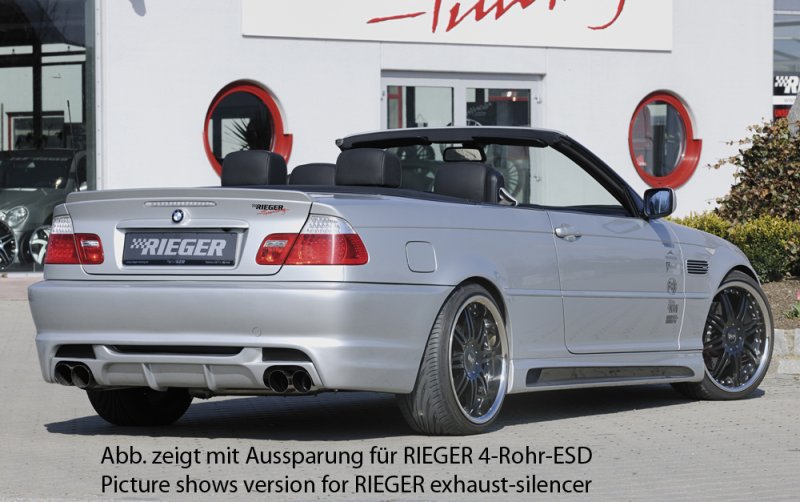 Rieger Heckeinsatz BMW 3er E46 02.02- (ab Facelift) - 50252