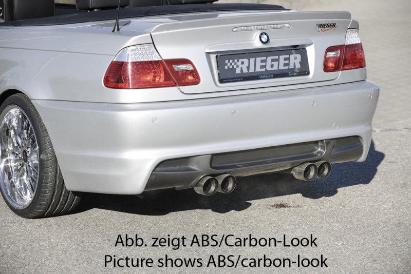 Rieger Heckeinsatz BMW 3er E46 02.02- (ab Facelift) - 50255