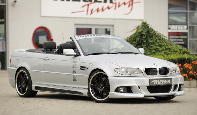 Rieger Spoilerstoßstange (V2) BMW 3er E46 02.02- (ab Facelift) - 50411