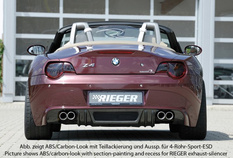 Rieger Heckansatz BMW Z4 (E85) 02.03-12.05 (bis Facelift) - 50504