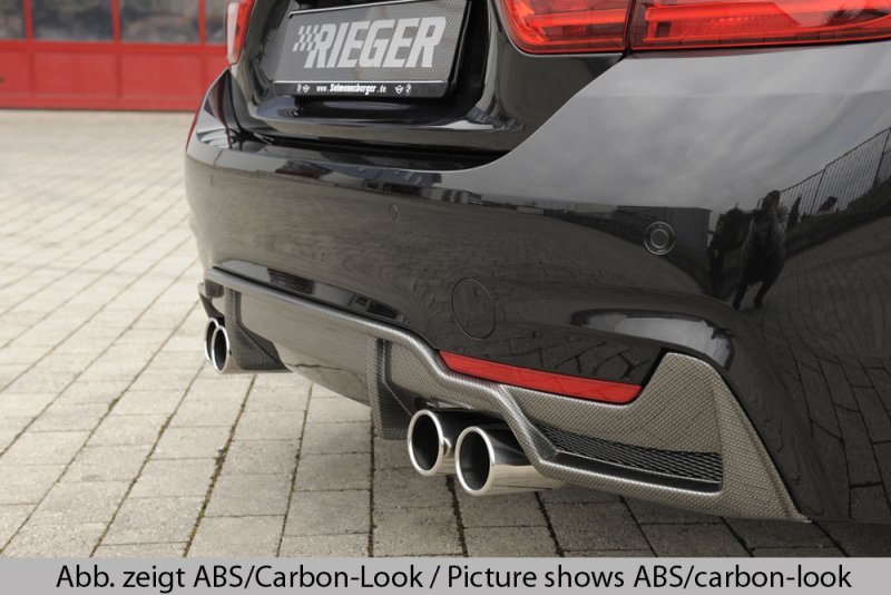 Rieger Heckeinsatz BMW 4er F32 (3C) 07.15- (ab Facelift) LCI - 53489