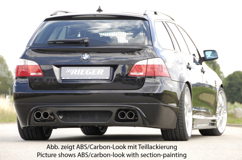 Rieger Heckschürzenansatz BMW 5er E61 -08 (bis Facelift) - 53617