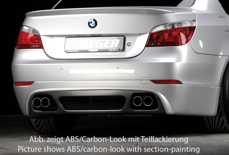 Rieger Heckschürzenansatz BMW 5er E60 08- (ab Facelift) - 53619