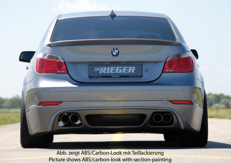 Rieger Heckschürzenansatz BMW 5er E60 08- (ab Facelift) - 53619