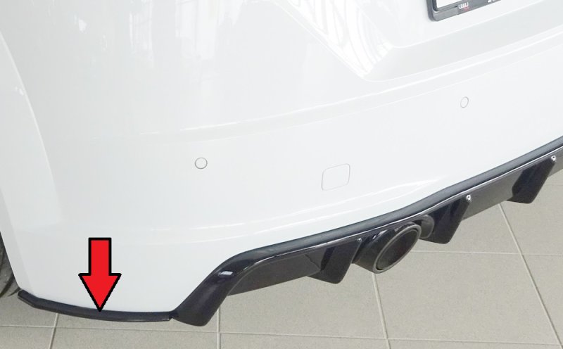 Rieger Heckschürzenansatz seitlich links Audi TT (8J-FV/8S) 07.14-08.18 (bis Facelift) - 55177