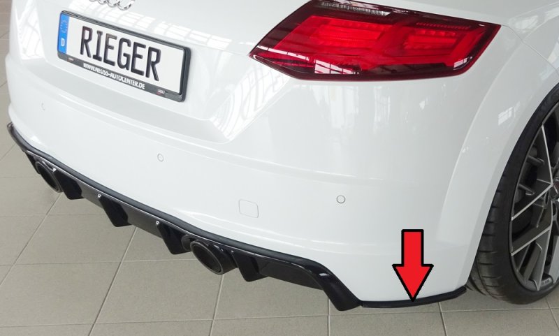 Rieger Heckschürzenansatz seitlich rechts Audi TT (8J-FV/8S) 07.14-08.18 (bis Facelift) - 55178