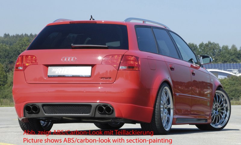 Rieger Heckschürzenansatz Audi A4 (8E) Typ B7 11.04- (ab Facelift) - 55226