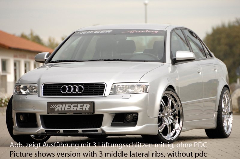 Rieger Spoilerstoßstange neues Design Audi A4 (8E) Typ B6 11.00-10.04 - 55234