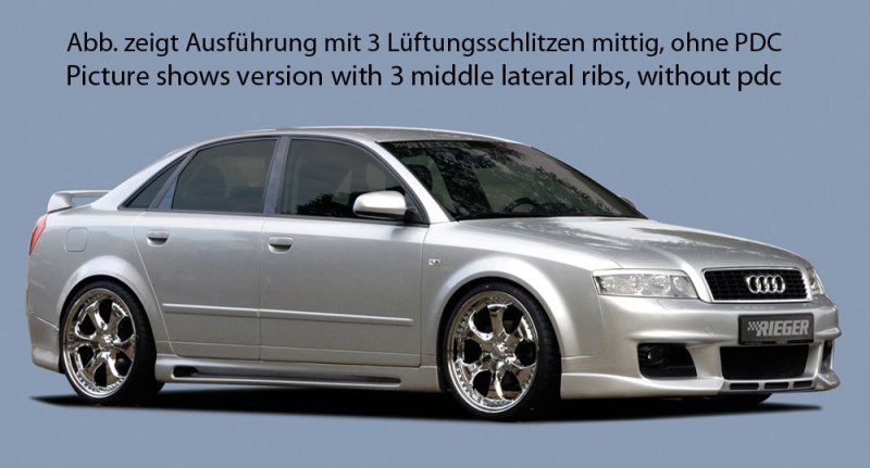 Rieger Spoilerstoßstange neues Design Audi A4 (8E) Typ B6 11.00-10.04 - 55234