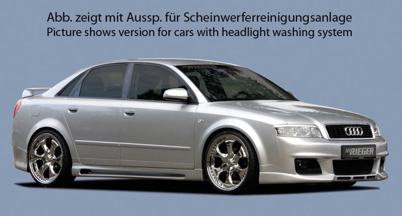 Rieger Spoilerstoßstange neues Design Audi A4 (8E) Typ B6 11.00-10.04 - 55235