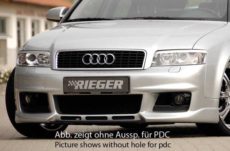 Rieger Spoilerstoßstange neues Design Audi A4 (8E) Typ B6 11.00-10.04 - 55236