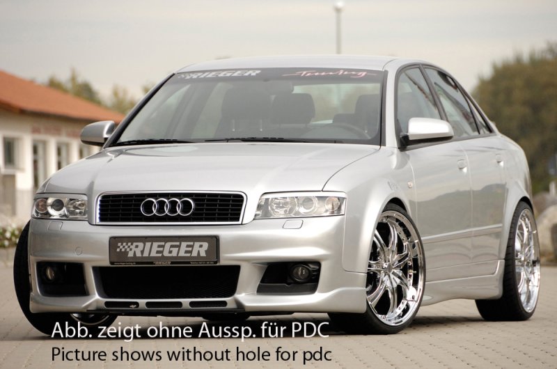 Rieger Spoilerstoßstange neues Design Audi A4 (8E) Typ B6 11.00-10.04 - 55238
