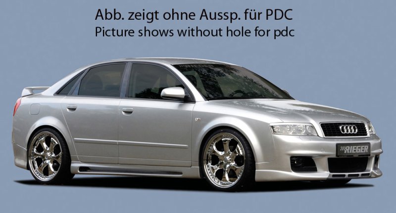 Rieger Spoilerstoßstange neues Design Audi A4 (8E) Typ B6 11.00-10.04 - 55238
