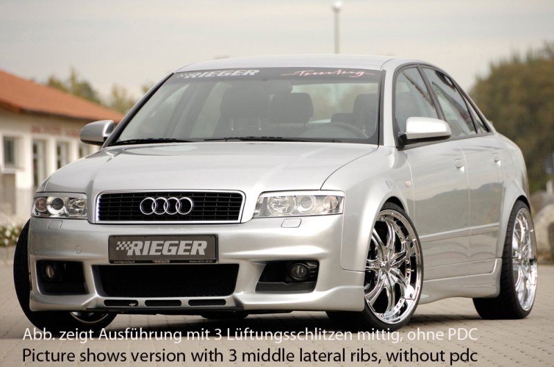 Rieger Spoilerstoßstange neues Design Audi A4 (8E) Typ B6 11.00-10.04 - 55252
