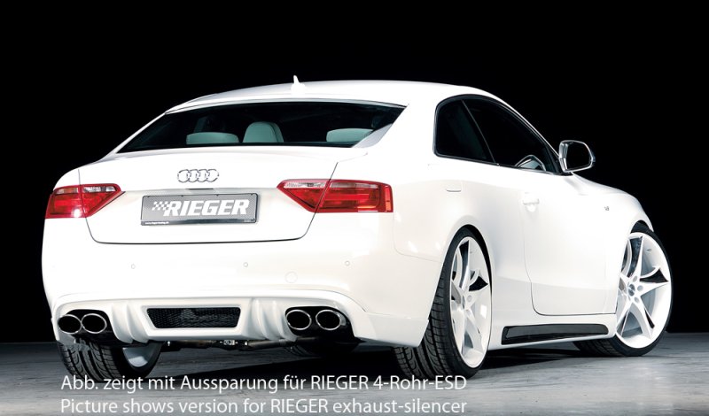 Rieger Heckschürzenansatz Audi A5 (B8/B81) 06.07-07.11 (bis Facelift) - 55400