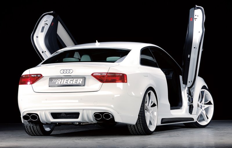 Rieger Heckschürzenansatz Audi A5 (B8/B81) 06.07-07.11 (bis Facelift) - 55408