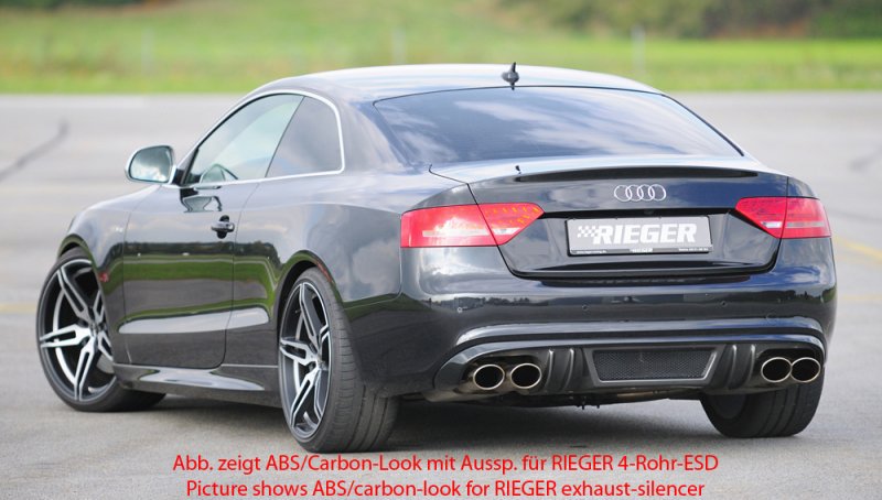 Rieger Heckeinsatz Audi A5 (B8/B81) 06.07-07.11 (bis Facelift) - 55415