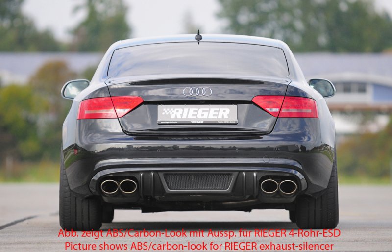 Rieger Heckeinsatz Audi A5 (B8/B81) 06.07-07.11 (bis Facelift) - 55415