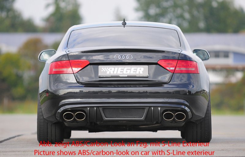 Rieger Heckeinsatz Audi A5 (B8/B81) 06.07-07.11 (bis Facelift) - 55416