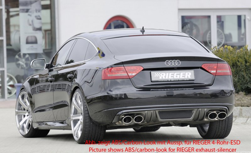Rieger Heckeinsatz Audi A5 (B8/B81) 06.07-07.11 (bis Facelift) - 55437