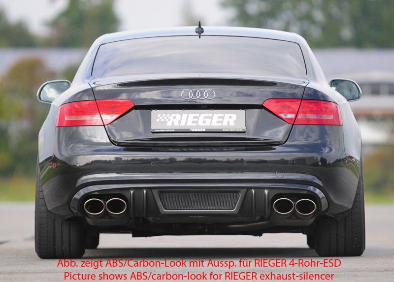 Rieger Heckeinsatz Audi A5 (B8/B81) 06.07-07.11 (bis Facelift) - 55440