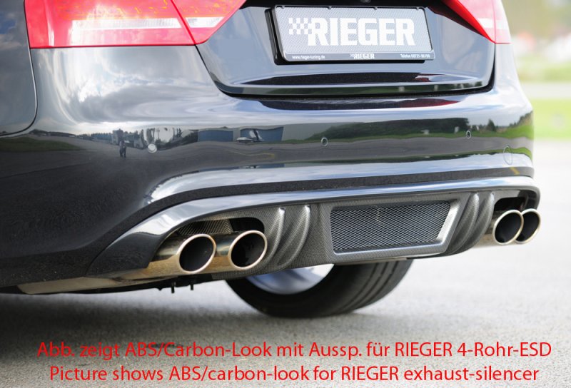 Rieger Heckeinsatz Audi A5 (B8/B81) 06.07-07.11 (bis Facelift) - 55440