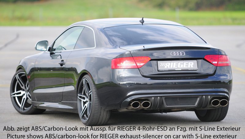Rieger Heckeinsatz Audi A5 (B8/B81) 06.07-07.11 (bis Facelift) - 55445