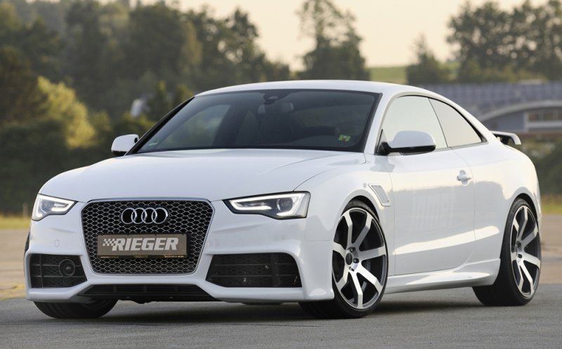 Rieger Spoilerstoßstange Audi A5 (B8/B81) 10.11-06.16 (ab Facelift) - 55463