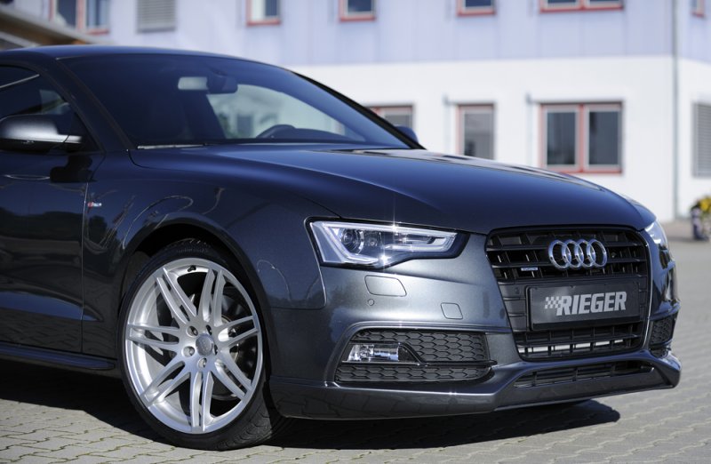Rieger Spoilerlippe Audi A5 (B8/B81) 10.11-06.16 (ab Facelift) - 55468