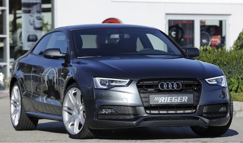 Rieger Spoilerlippe Audi A5 (B8/B81) 10.11-06.16 (ab Facelift) - 55468