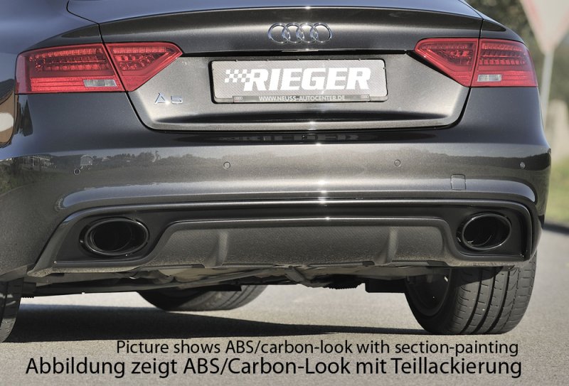 Rieger Heckeinsatz Audi A5 (B8/B81) 10.11-06.16 (ab Facelift) - 55480