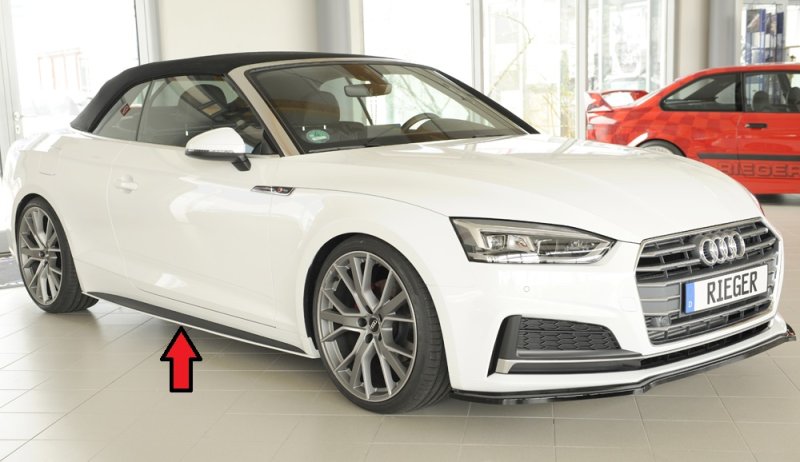 Rieger Seitenschwelleransatz Audi A5 (B9/F5) 07.16-12.19 (bis Facelift) - 55487