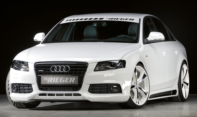 Rieger Spoilerlippe Audi A4 (B8/B81) 11.07-12.11 (bis Facelift) - 55501