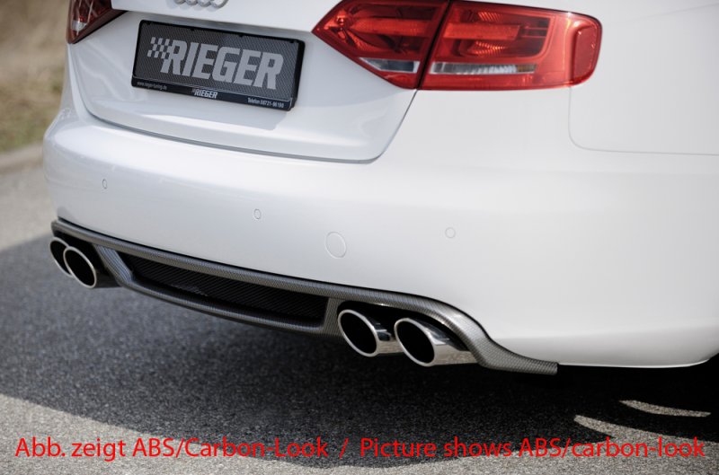 Rieger Heckeinsatz Audi A4 (B8/B81) 11.07-12.11 (bis Facelift) - 55503