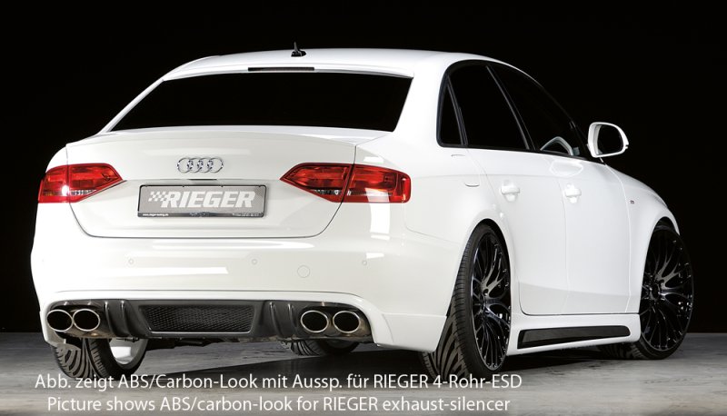 Rieger Heckschürzenansatz Audi A4 (B8/B81) 11.07-12.11 (bis Facelift) - 55506
