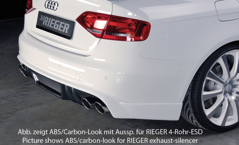 Rieger Heckschürzenansatz Audi A4 (B8/B81) 11.07-12.11 (bis Facelift) - 55514