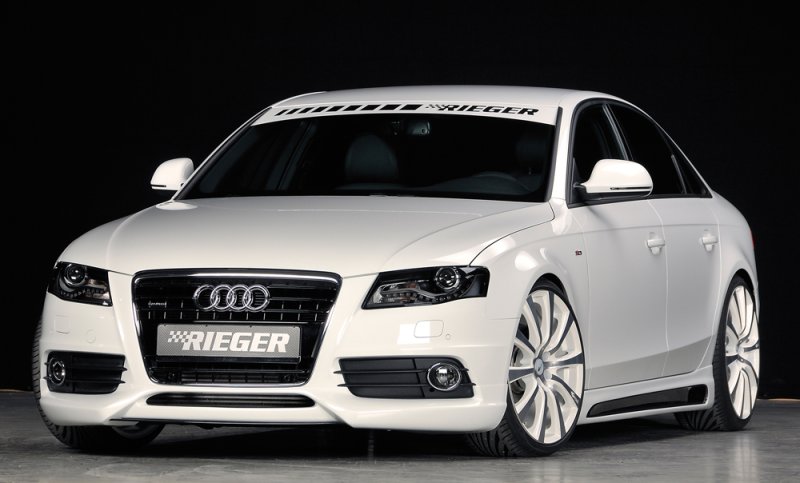 Rieger Spoilerlippe Audi A4 (B8/B81) 11.07-12.11 (bis Facelift) - 55520