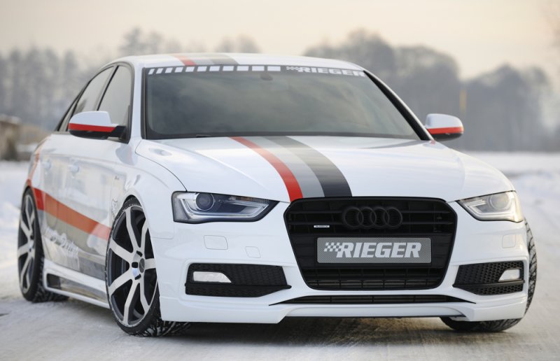 Rieger Spoilerlippe Audi A4 (B8/B81) 01.12- (ab Facelift) - 55538