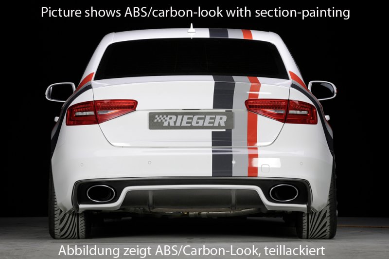 Rieger Heckeinsatz Audi A4 (B8/B81) 01.12- (ab Facelift) - 55549