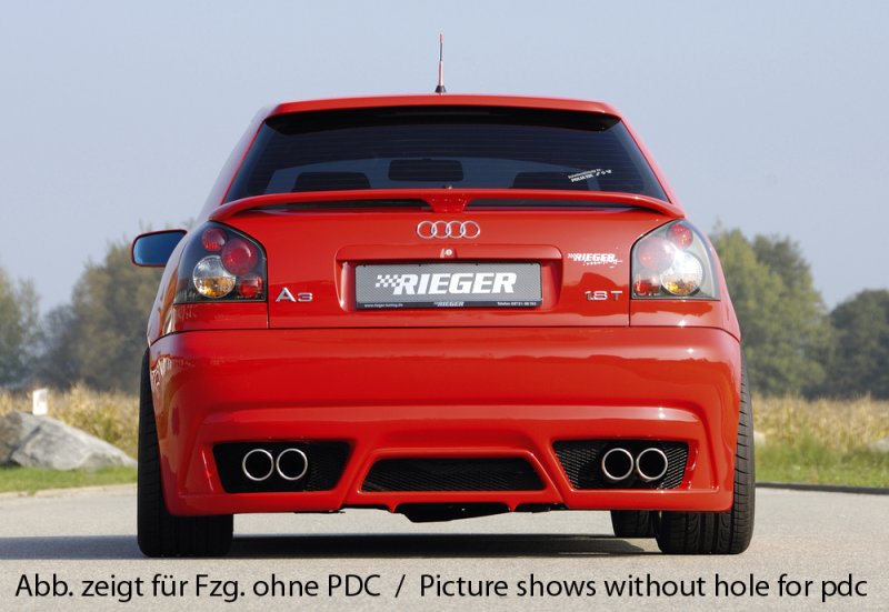 Rieger Heckschürze neues Design Audi A3 (8L) - 56644