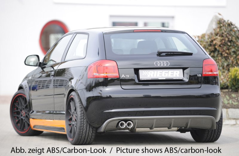 Rieger Heckeinsatz Audi A3 (8P) 07.08- (ab Facelift) - 56766