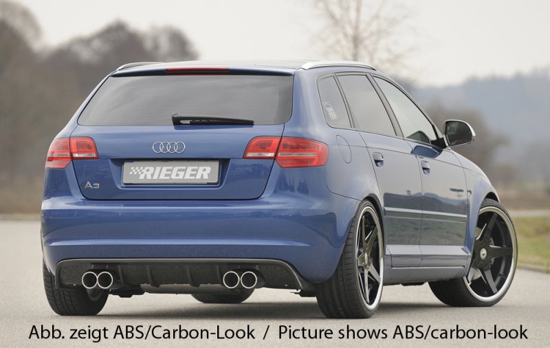 Rieger Heckeinsatz Audi A3 (8P) 07.08- (ab Facelift) - 56777