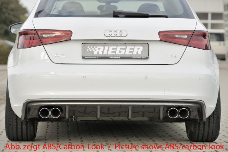 Rieger Heckeinsatz Audi A3 (8V) 07.12-08.16 (bis Facelift) - 56787