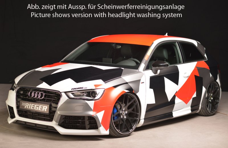 Rieger Spoilerstoßstange Audi A3 (8V) 07.12-08.16 (bis Facelift) - 56792