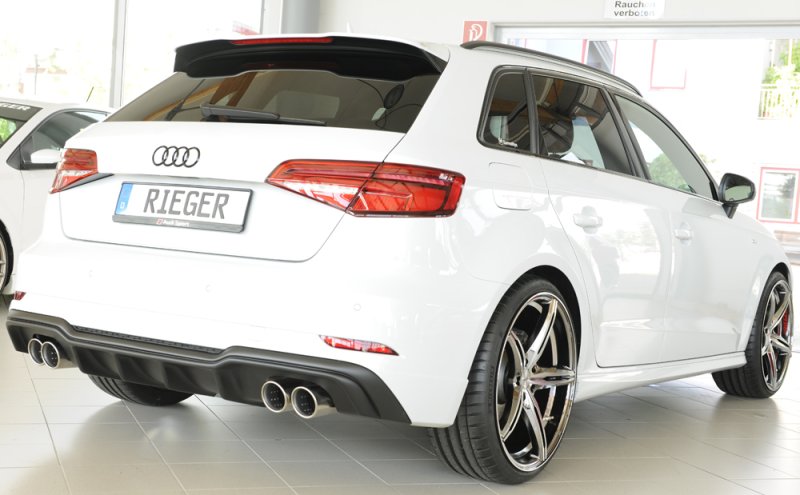 Rieger Heckeinsatz Audi A3 (8V) 09.16- (ab Facelift) - 56822