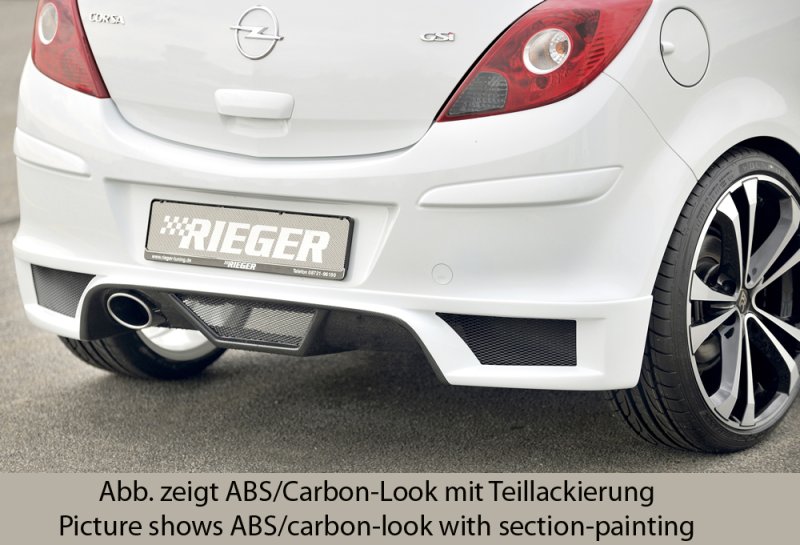 Rieger Heckschürzenansatz Opel Corsa D 01.11- (ab Facelift) - 58947
