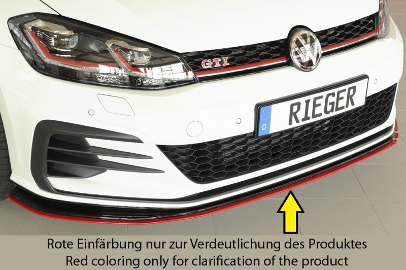 Rieger Spoilerschwert nur für GTI - TCR VW Golf 7 GTI-TCR 01.19- - 59515