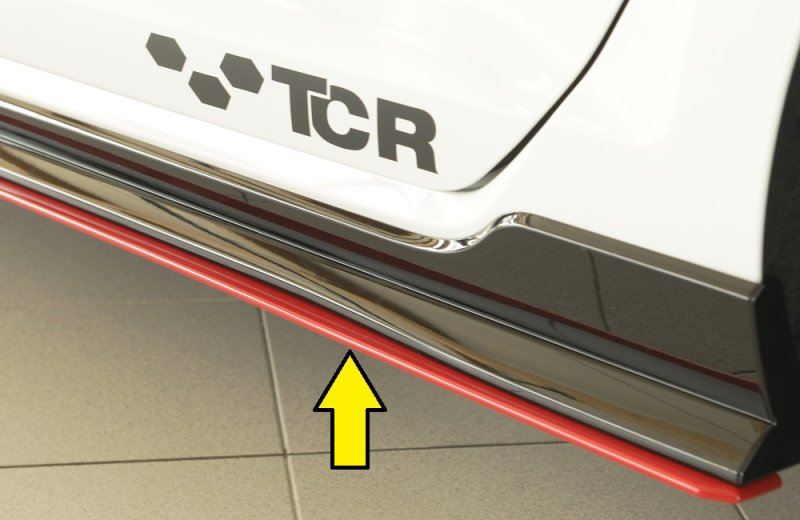 Rieger Seitenschwelleransatz VW Golf 7 GTI-TCR 01.19- - 59516
